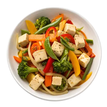 Tofu Salteado Con Verduras